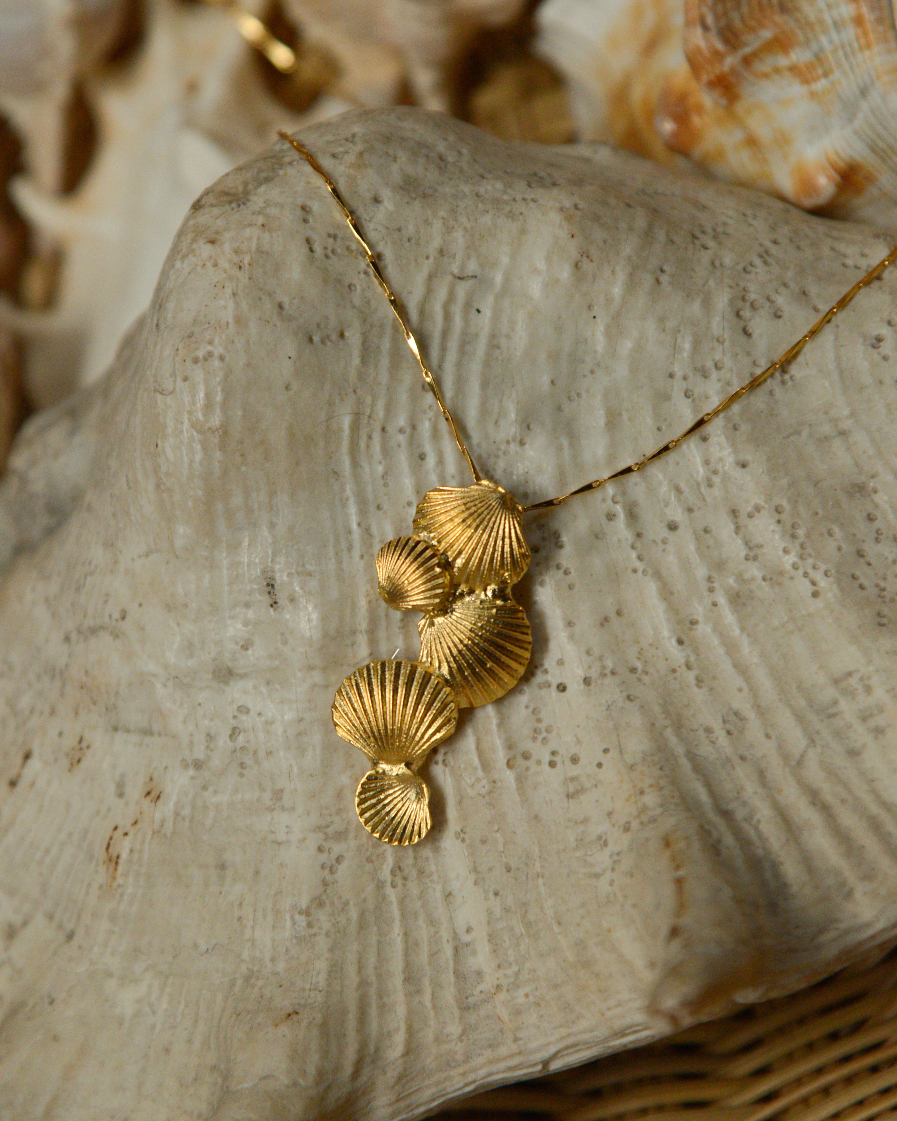 Shell Cluster Pendant