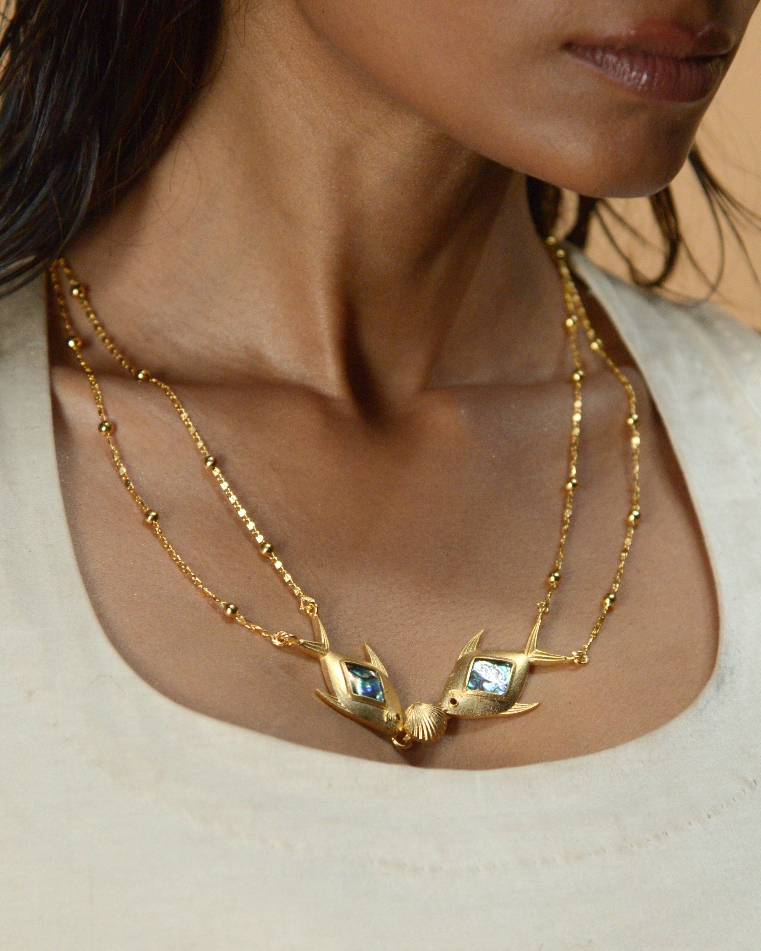 Double Fish Necklace