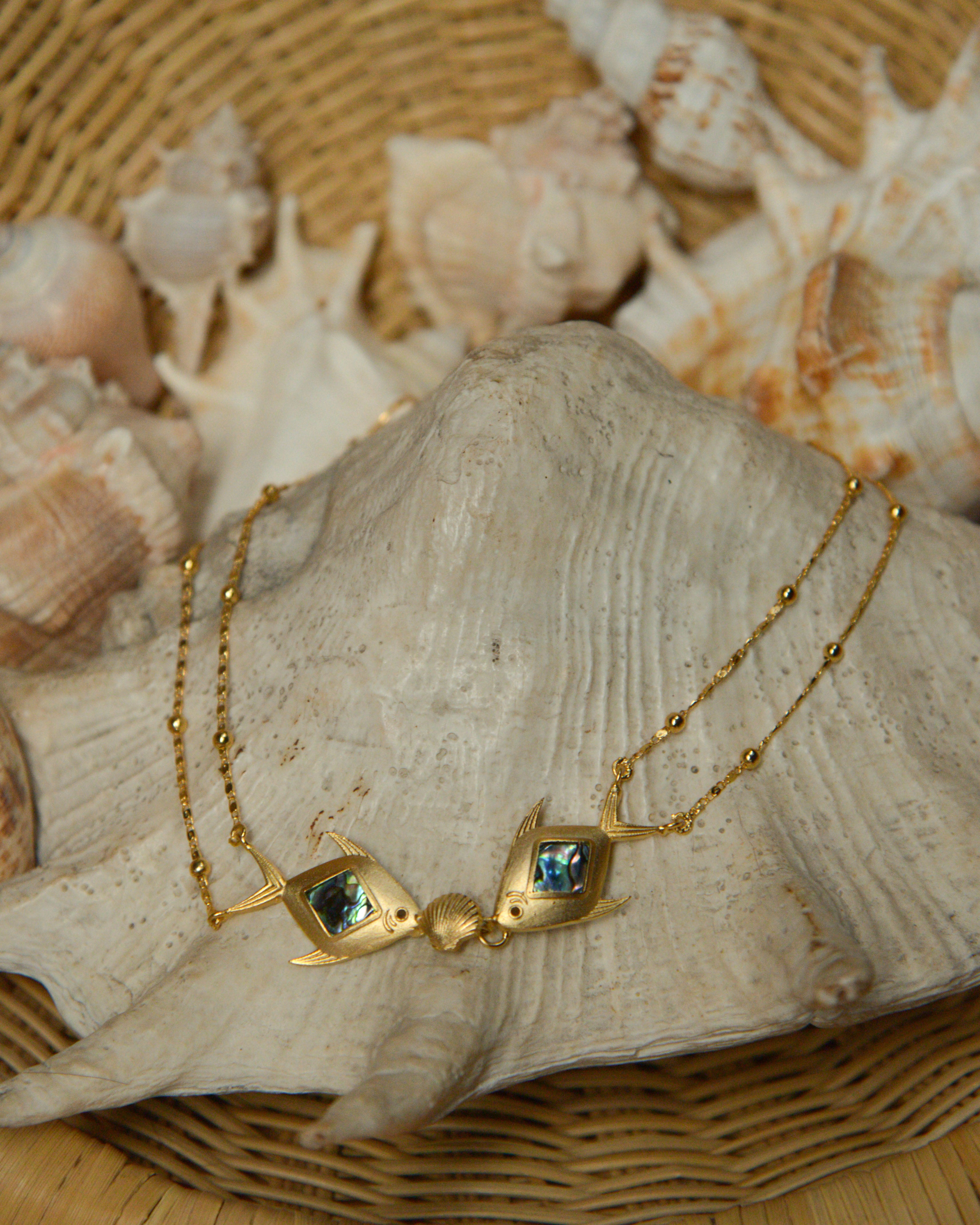 Double Fish Necklace